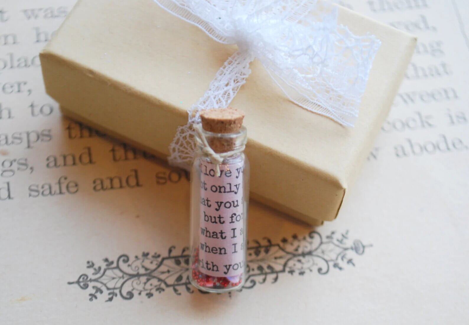A Personalized Message in a Bottle or Love Letter