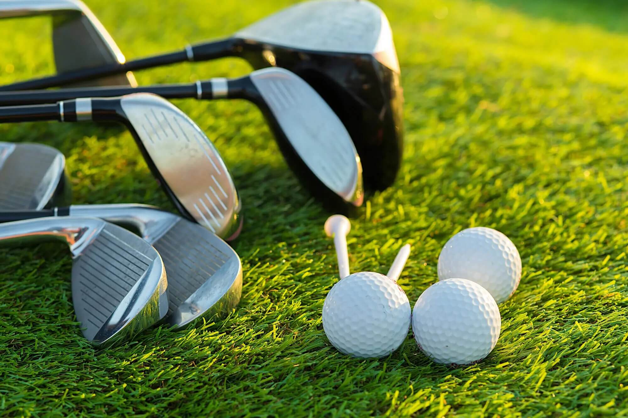 A Set of Premium Golf Clubs or Golf Lessons