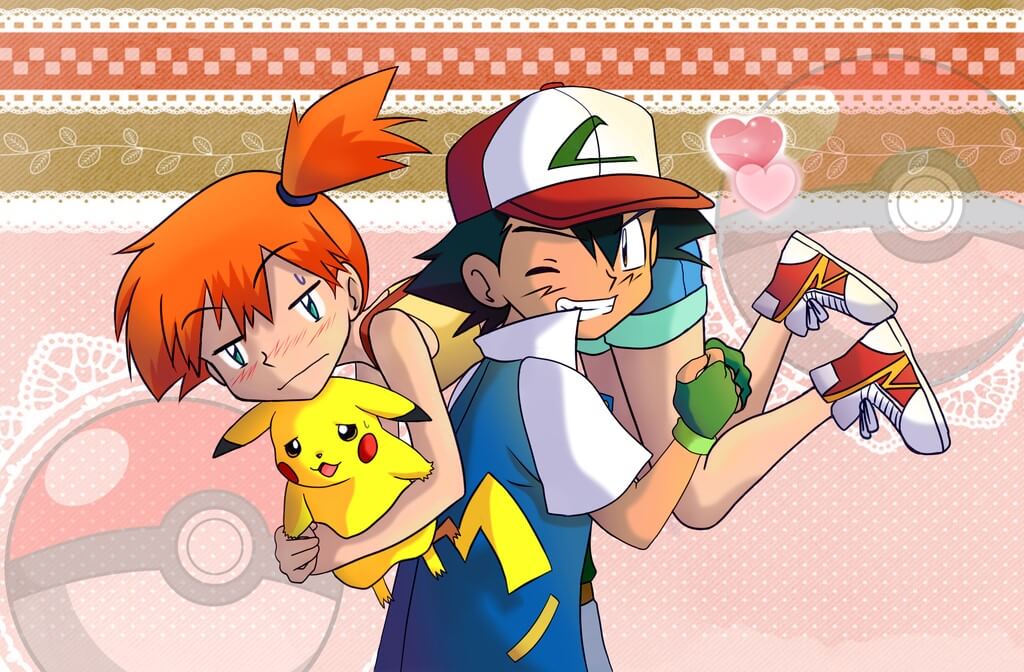 Mystical Pair: Ash and Misty from Pokémon