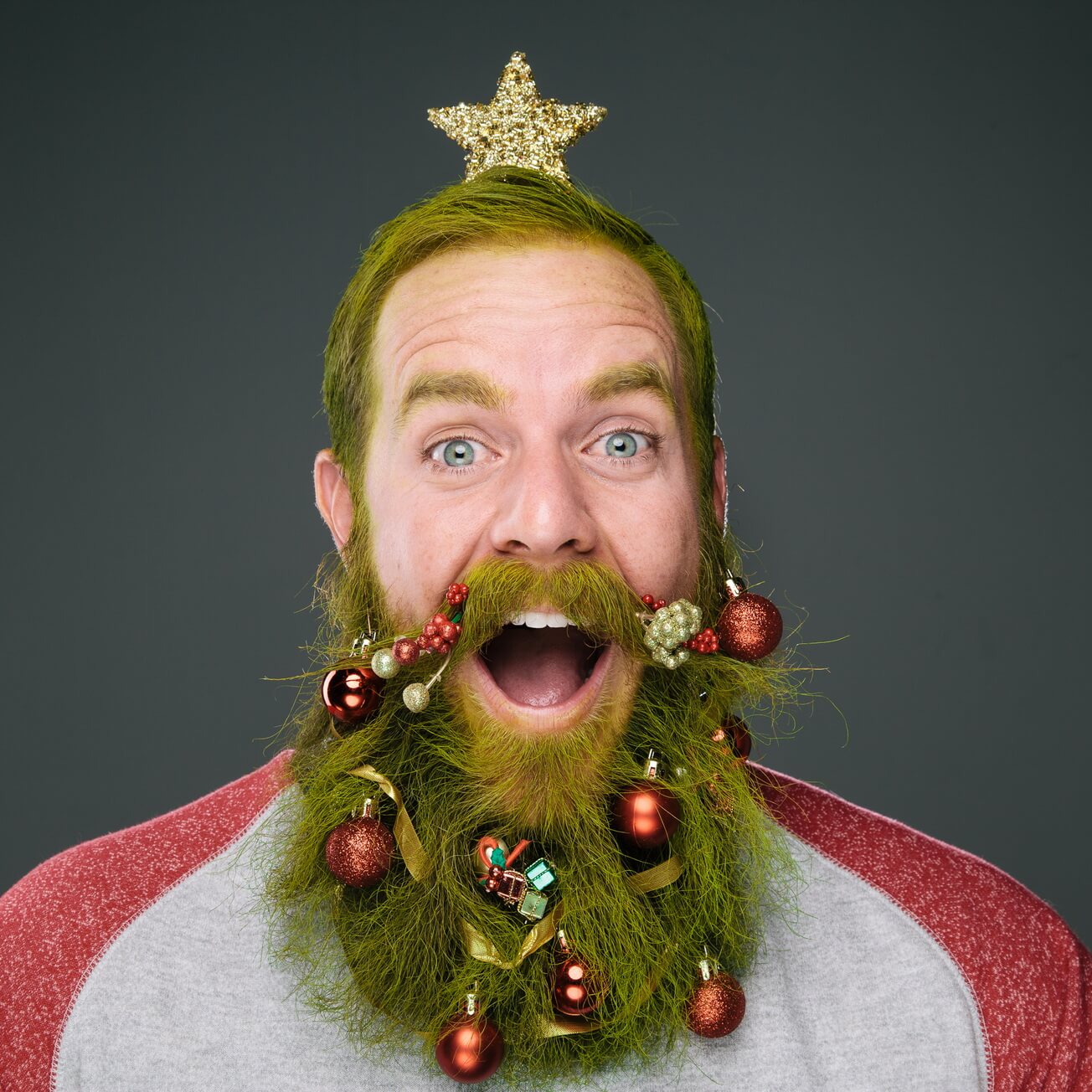 Christmas Tree Beard Ornaments