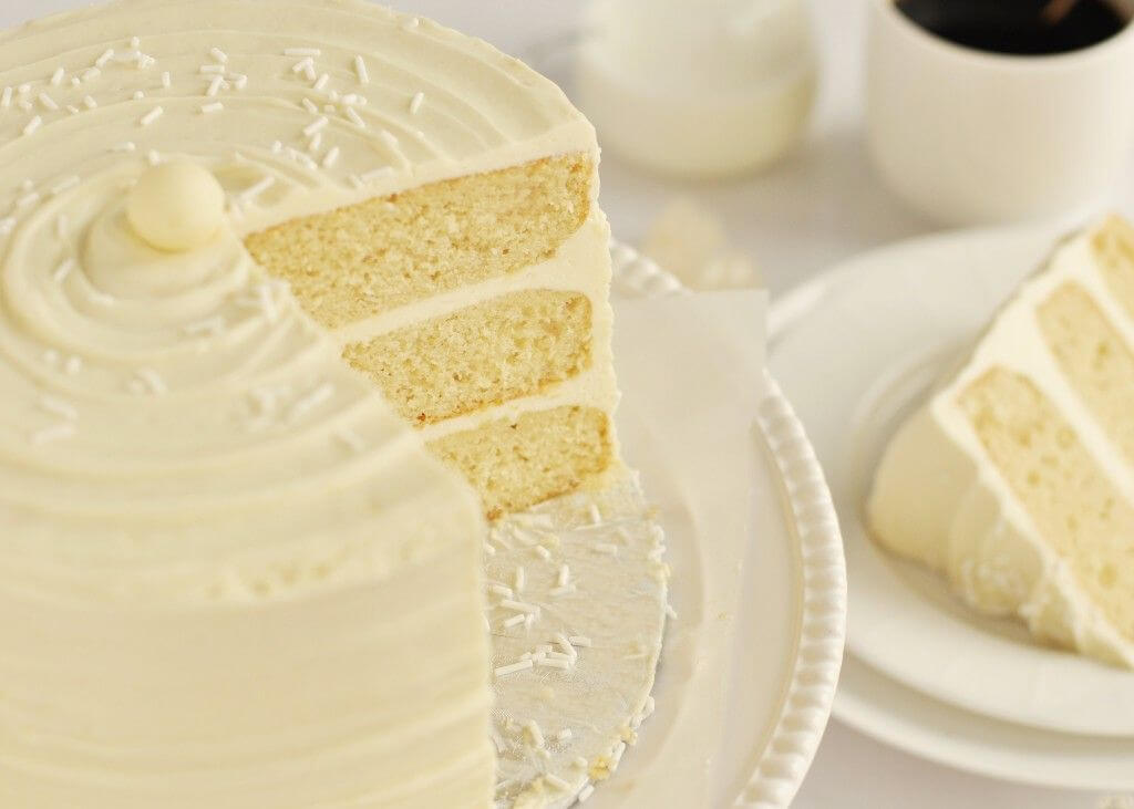 Classic Three-Tiered Vanilla Cake