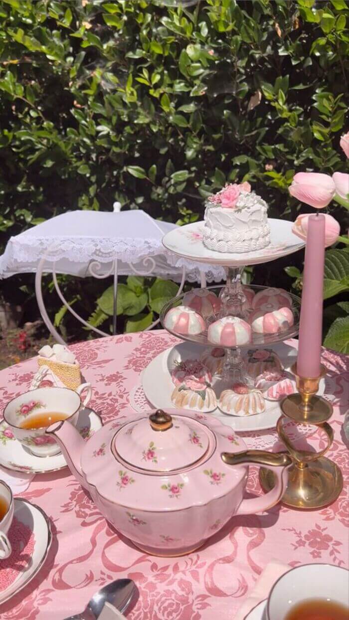 tea party in the summer